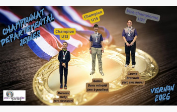 Championnat Départemental Jeunes : 3 titres
